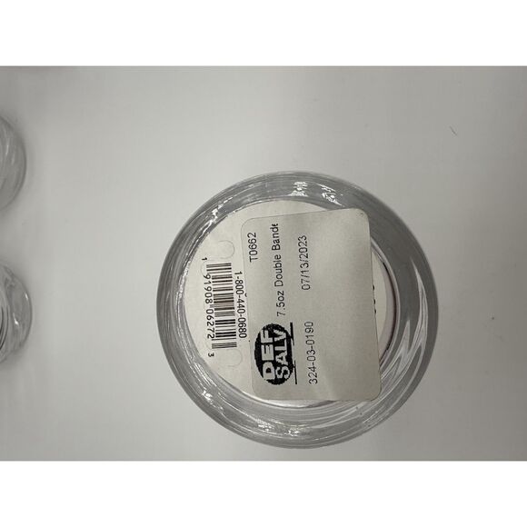 set of 4 7.5 double banded glasses - Picture 3 of 3